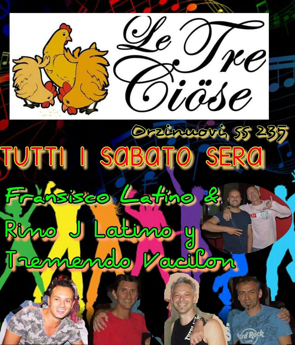 Sabato 17 settembre TRE CIOSE Latine - Orzinuovi (bs)