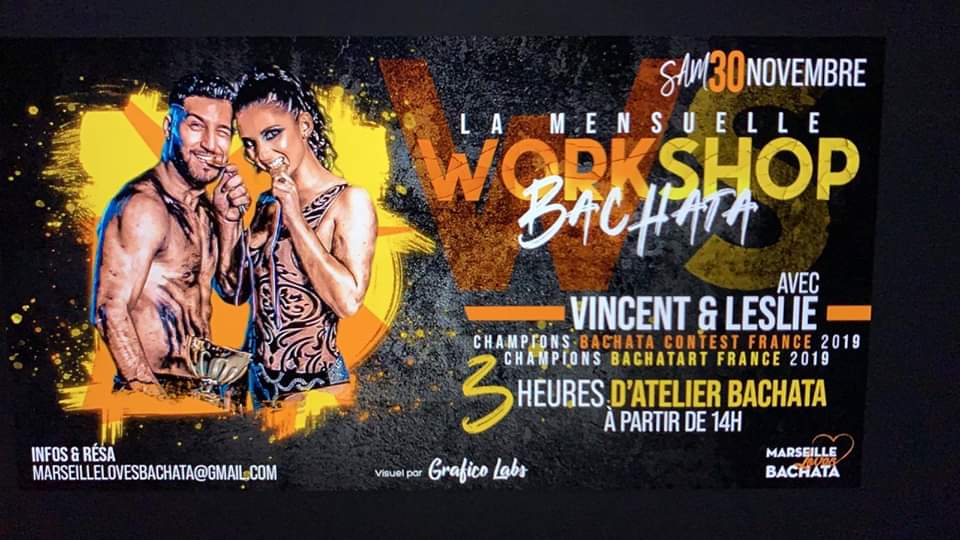 La Mensuelle Workshop Bachata avec Vincent & Leslie