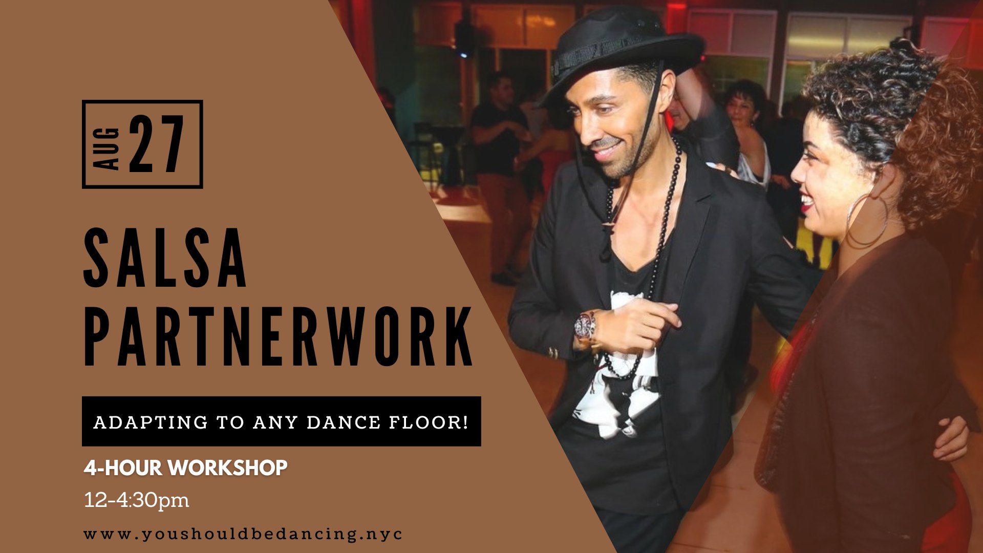 Salsa Partnerwork: Adapting to Any Dancefloor!