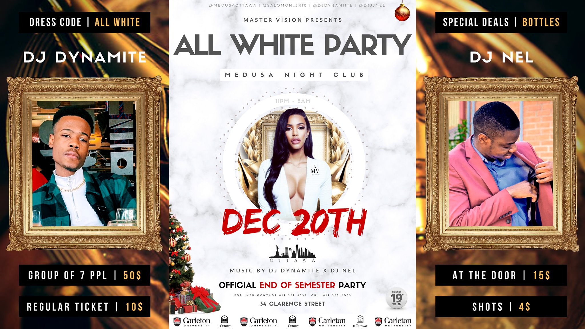 All White Party Official End of Semester Party !