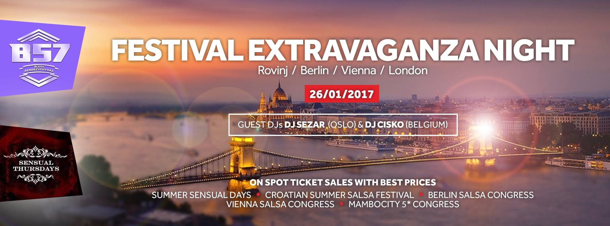 Festival Extravaganza Night 60% Salsa & 40 % Bachata