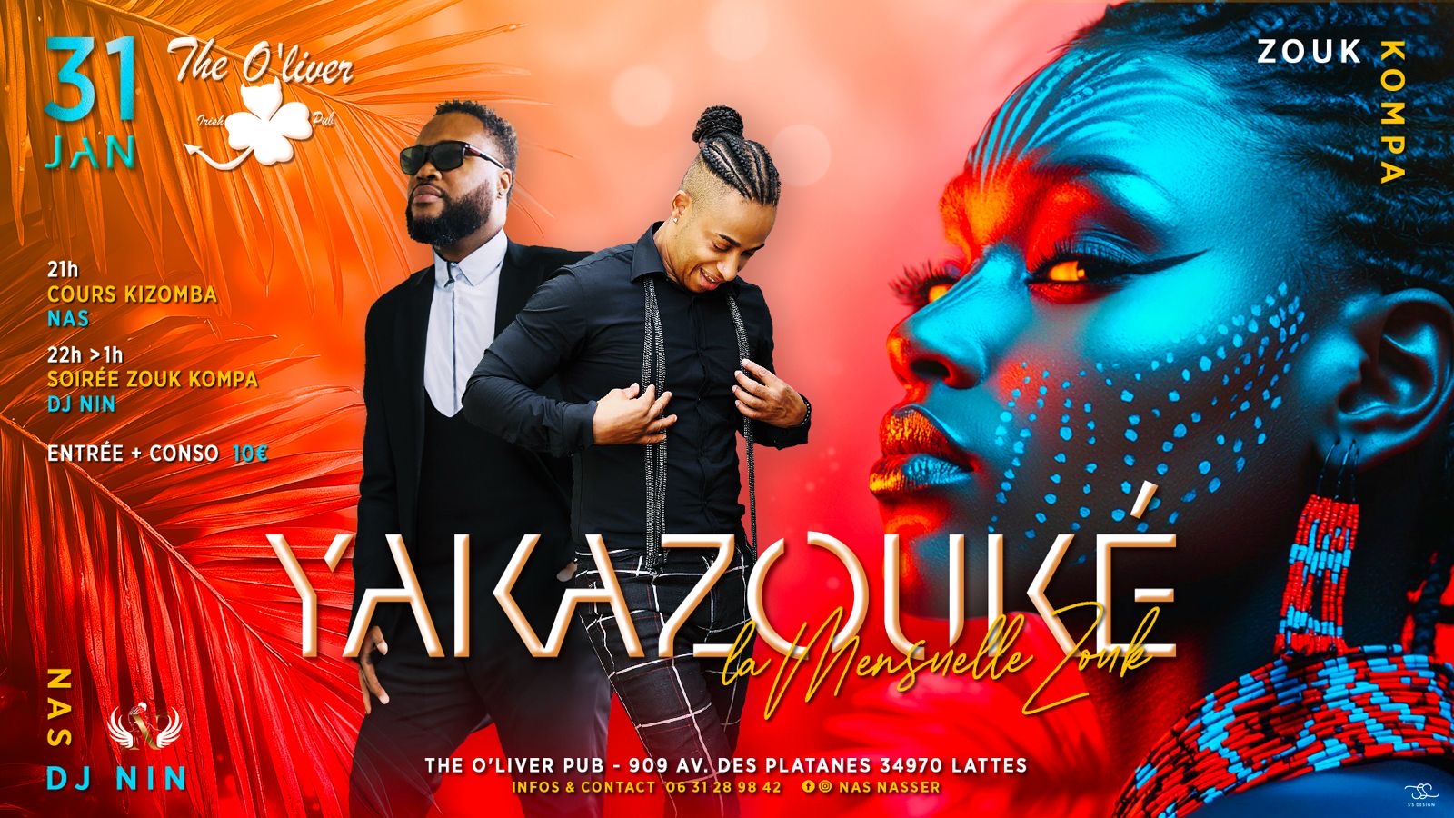 YAKAZOUKÉ MENSUELLE ZOUK&KOMPA