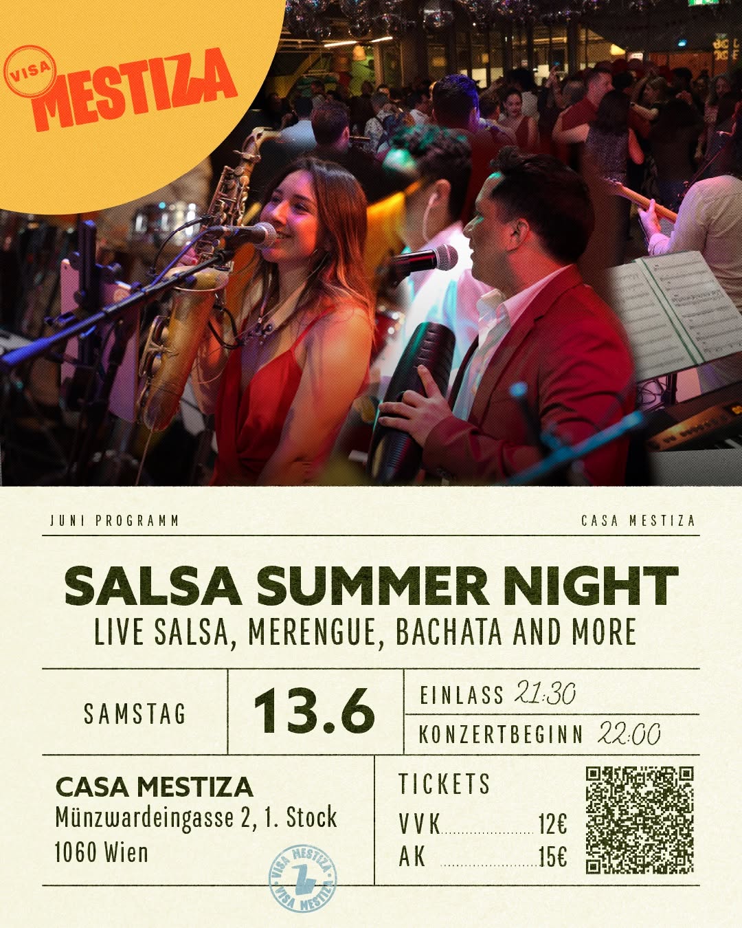 Salsa Summer Night in Vienna with Live Music