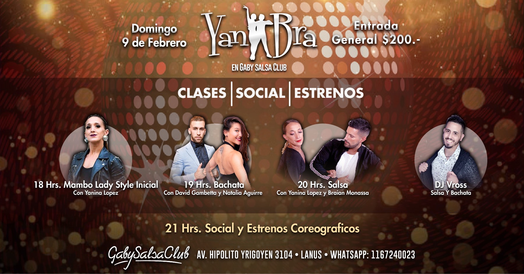 YanBra en Gaby salsa Club - Clases Social Estrenos