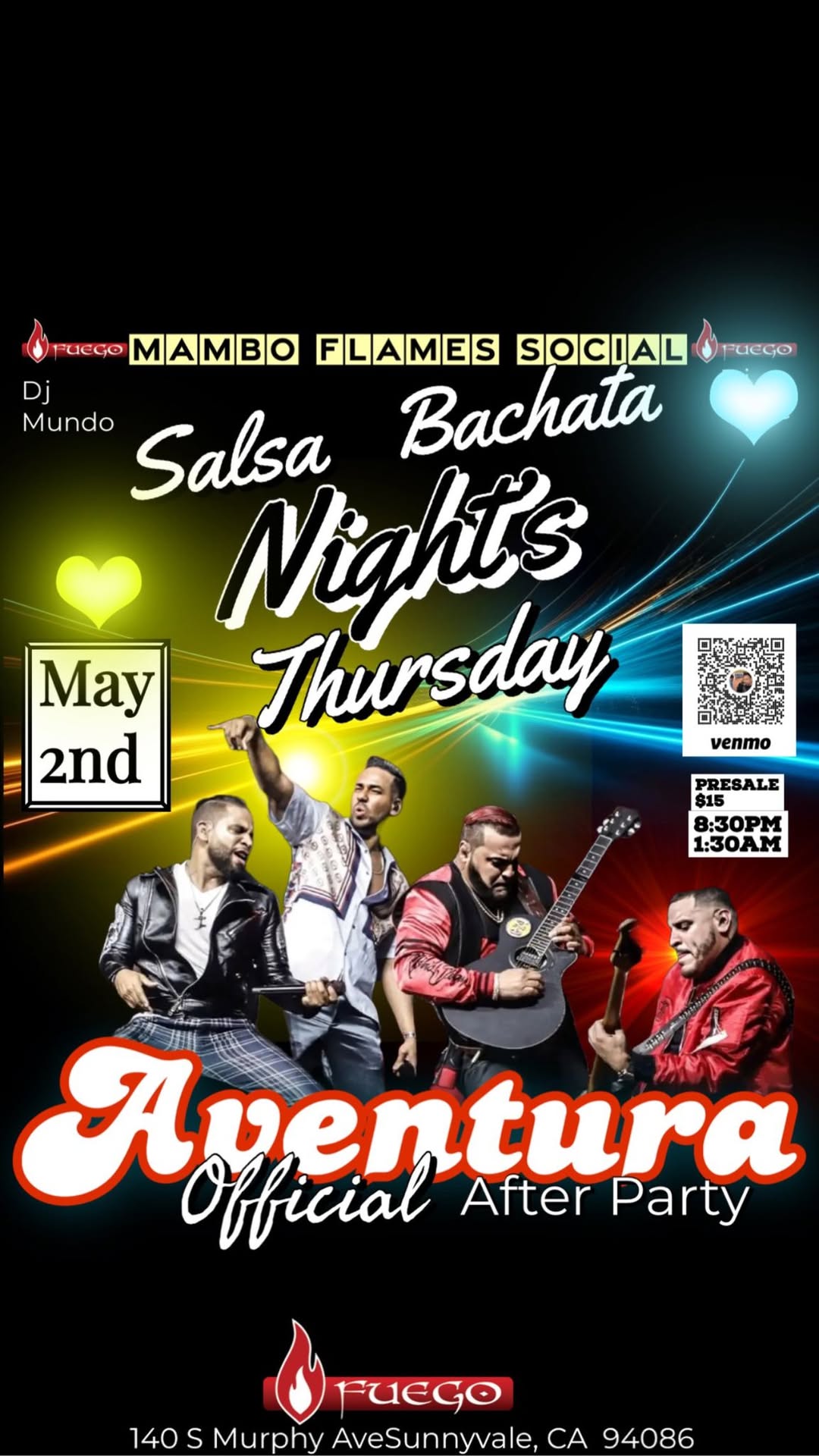 Mambo Flames Social special Event AVENTURA AFTER Party