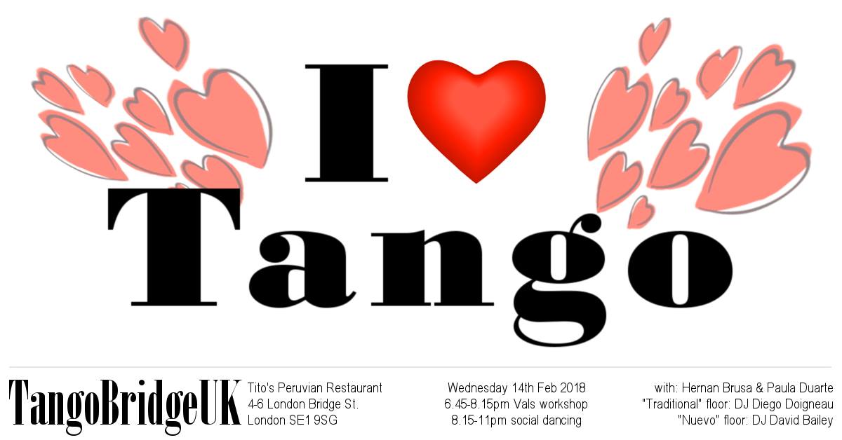 TangoBridgeUK Valentine’s Tango Ball 2018 - Two dance floors