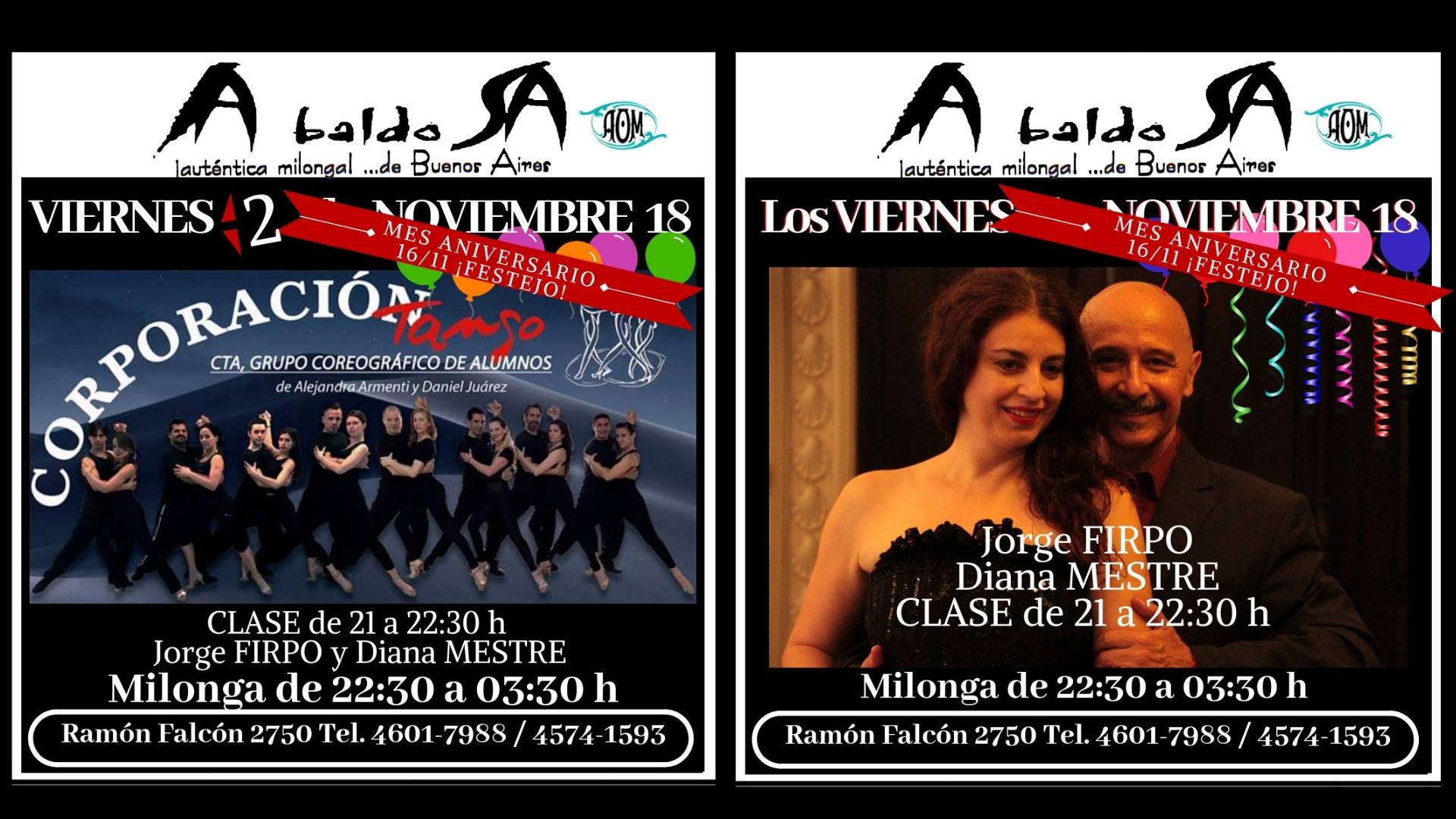 Viernes 2 en La Baldosa! ¡Mes aniversario!