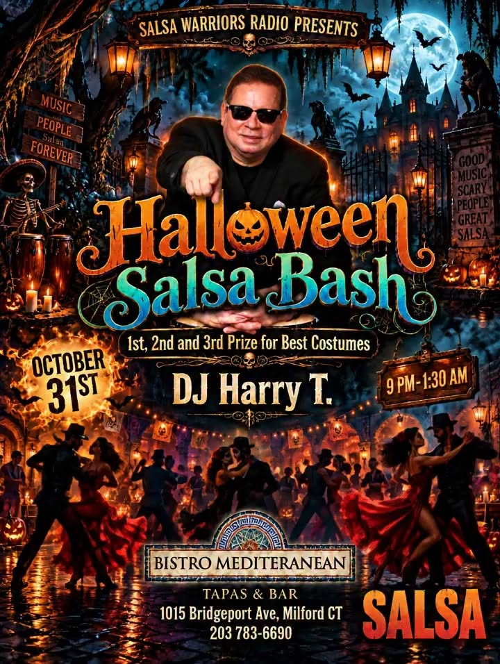 Halloween Salsa Bash @ Bistro Mediterranean