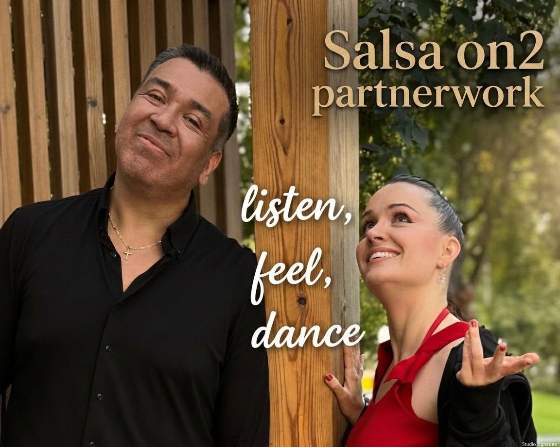 Salsa on2 mambo partnerwork musikalitetsklass "listen, feel, dance"