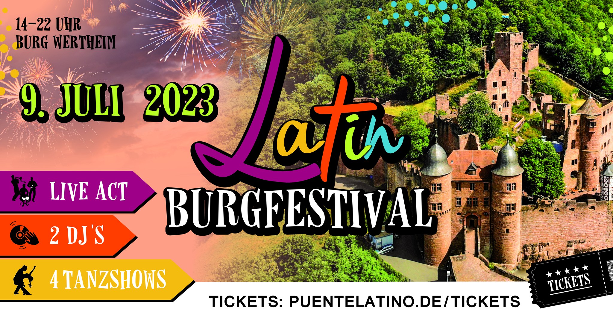 Latin Burgfestival Burg Wertheim So. 9 Juli 2023 OPEN AIR