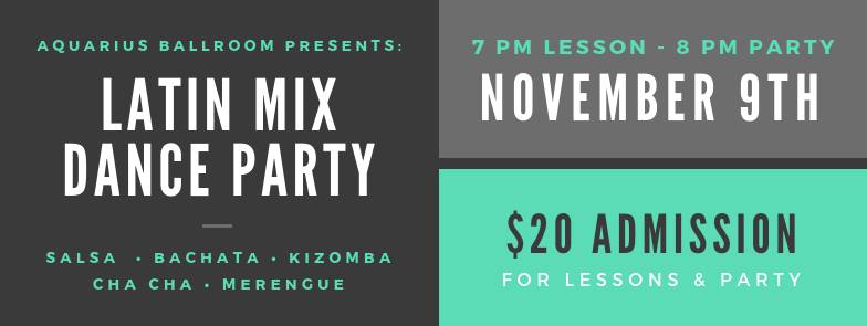 Dance Lesson and Latin Mix Dance Party