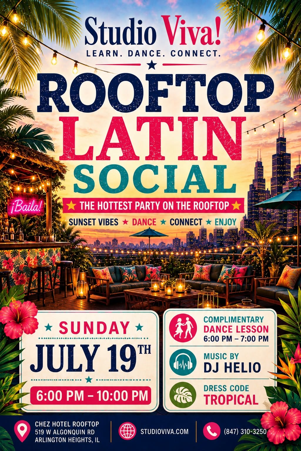 3rd Sunday Rooftop Party - Tropical Vibes