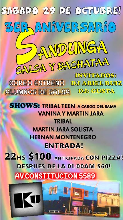 Aniversario Sandunga!