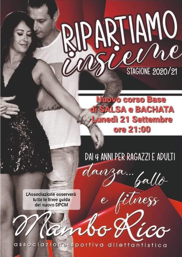 Nuovi corsi di Ballo Danza e Fitness stagione 2020 21