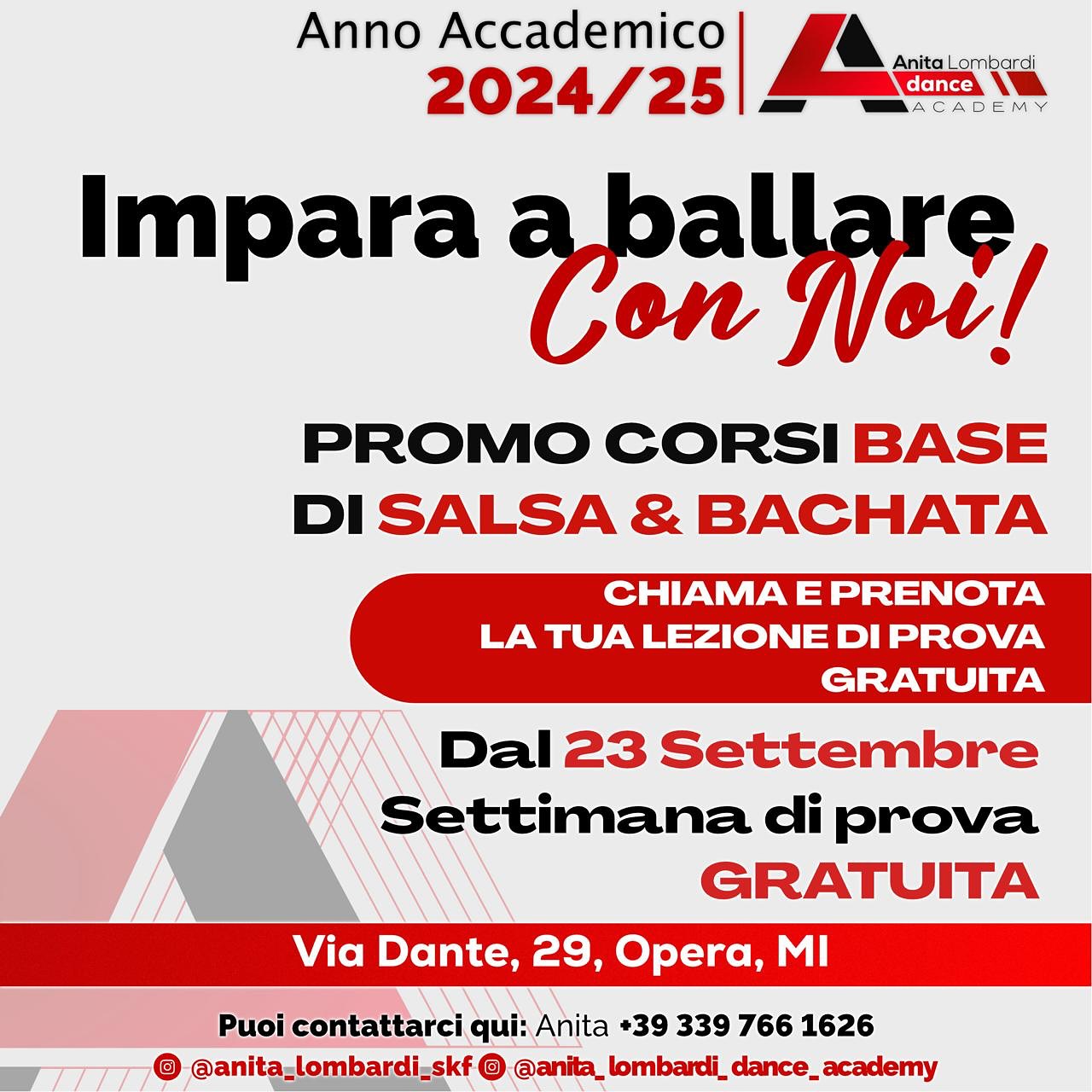 RICOMINCIAMO L'ANNO INSIEME! DAL 23 SETTEMBRE SETTIMANA DI PROVA GRATUITA