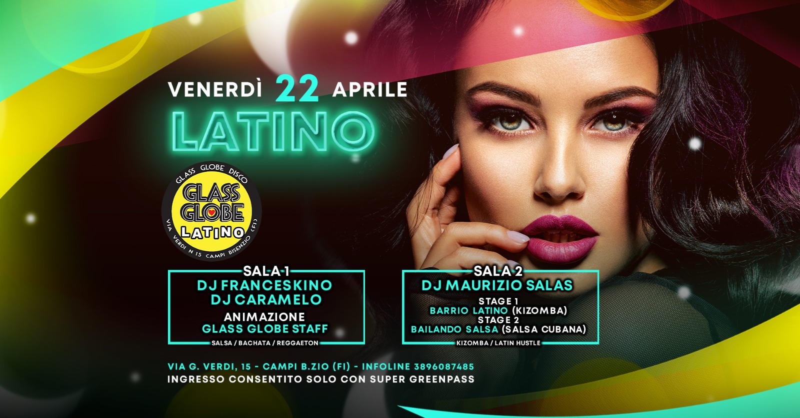 Glass Globe Latino - show Barrio Latino con le Pantano Sisters