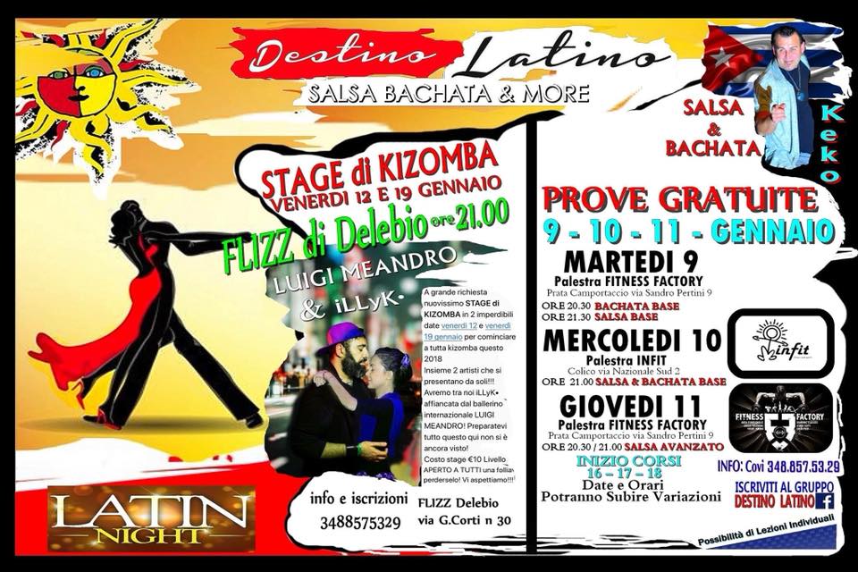 PRIMA LEZIONE di BACHATA e SALSA