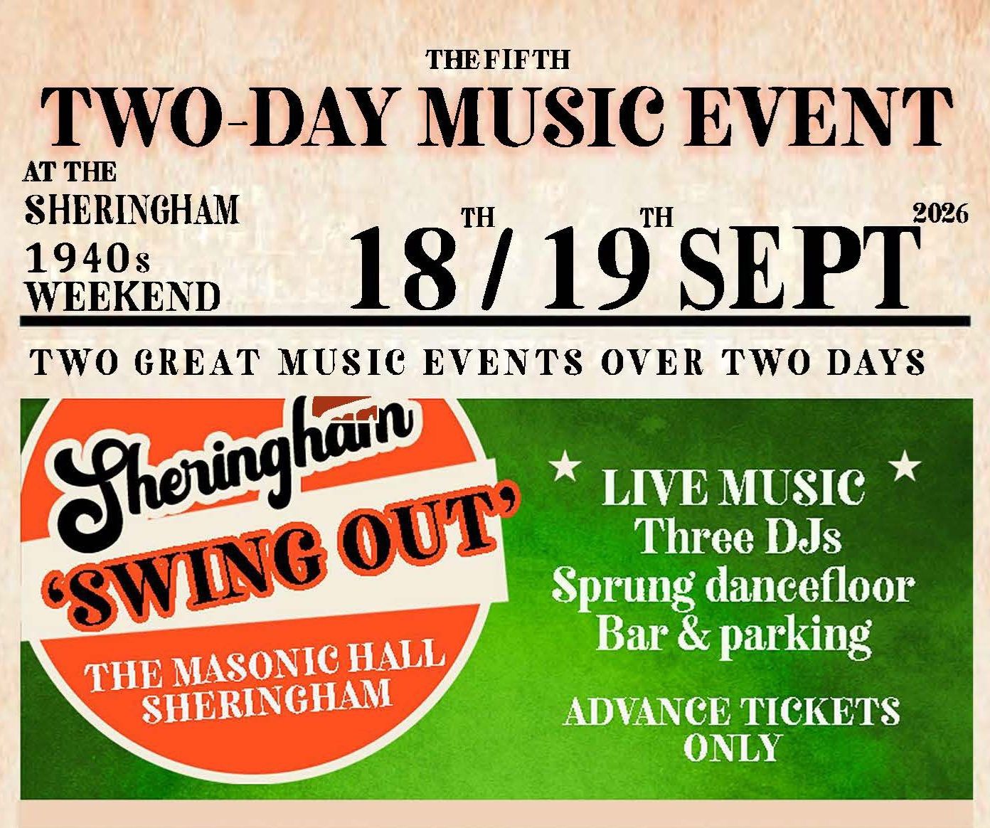The Fifth Sheringham Swingout: Friday Night Jump-Up!