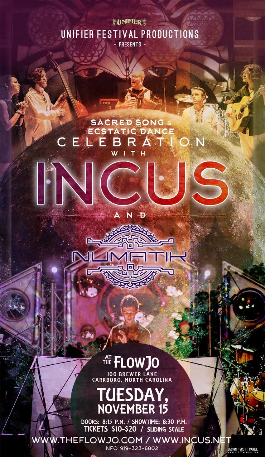 Incus & Numatik Sacred Song and Ecstatic Dance at the FlowJo