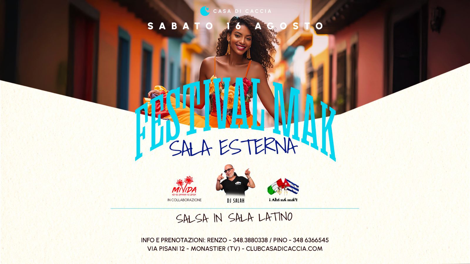 SABATO 16 AGOSTO_SALA LATINA ESTIVA