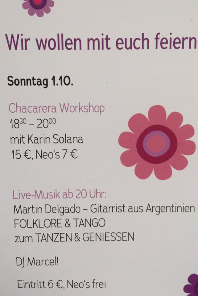 Vor -MatrixGeburtstags Milonga!!!