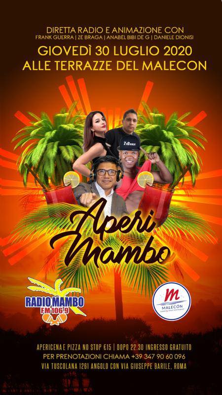 Aperimambo al Malecón GIOVEDÌ 30 LUGLIO