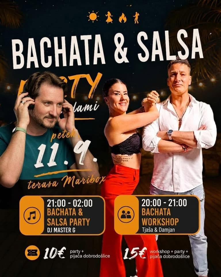 BACHATA SALSA PARTY pod zvezdami