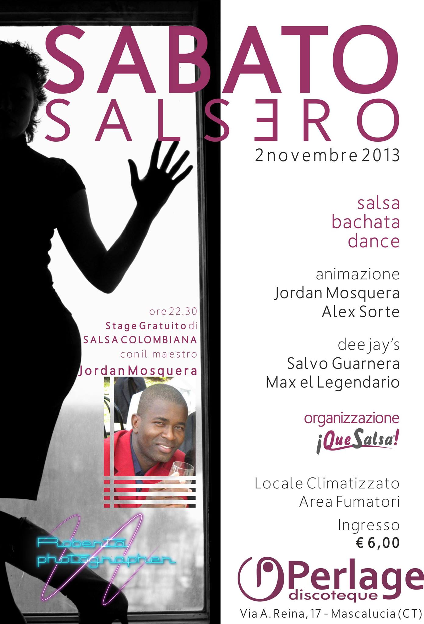 Sabato salsero al Pelage disco, ex Pigalle di Macalucia, CT, ingresso in lista Max & Salvo Guarnera!