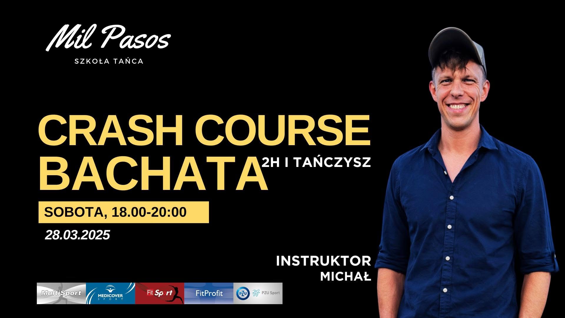 CRASH COURSE BACHATA - 2H I TAŃCZYSZ! SOBOTA 18:00-20:00 - 28.03.2026!