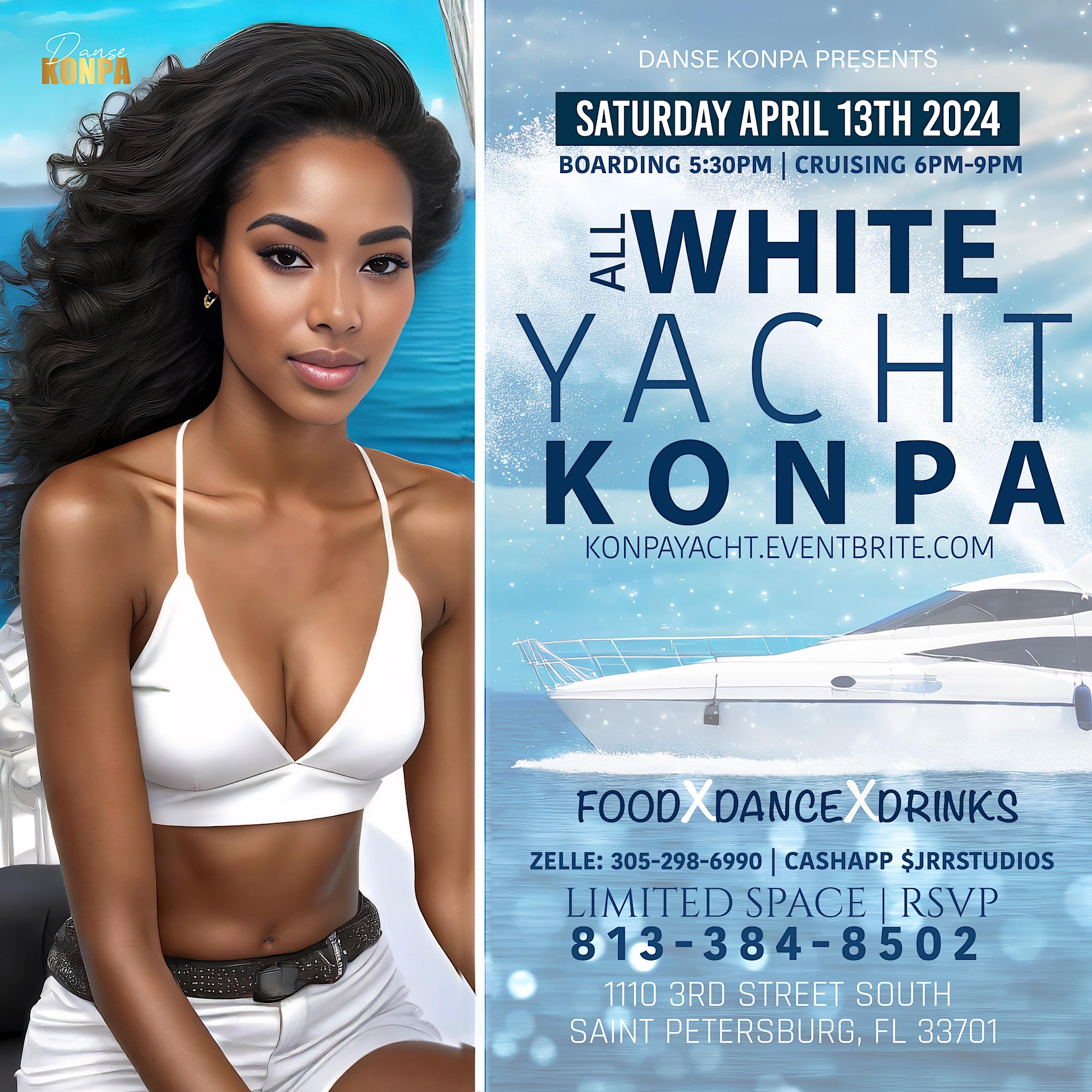 All White Yacht Konpa Party!