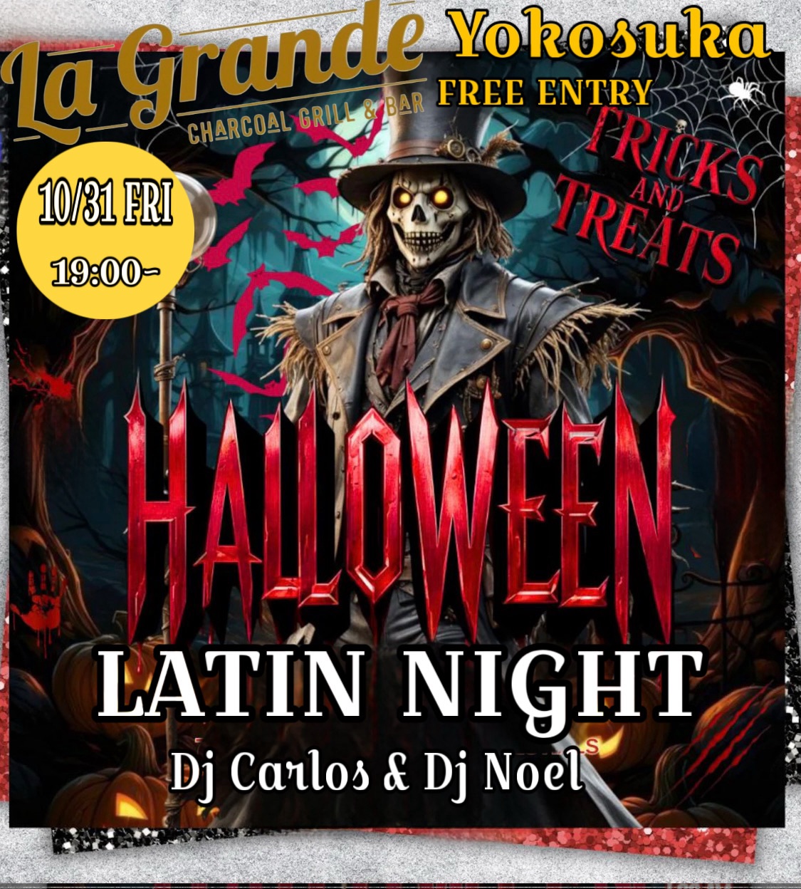 YOKOSUKA HALLOWEEN 🎃 LATIN NIGHT 🎃FREE ENTRY!!