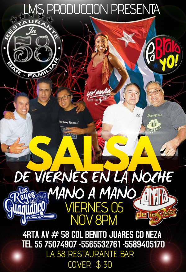 MANO A MANO SALSERO EN LA 58