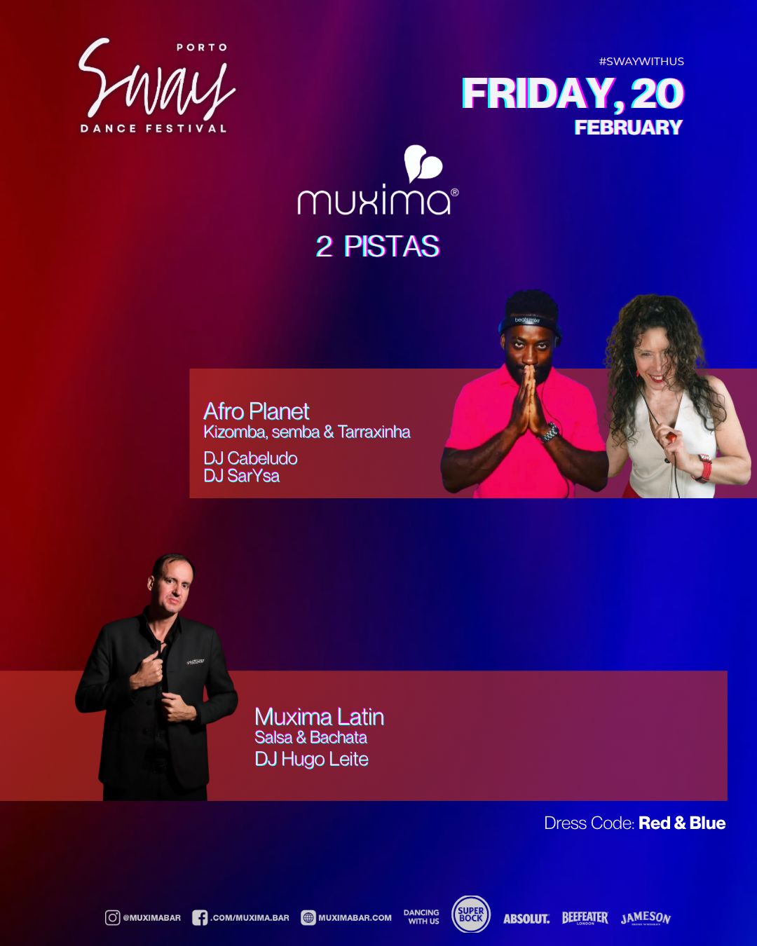 SEXTA 20 FEV ✨WELCOME PARTY SWAY DANCE FESTIVAL✨ 2 pistas