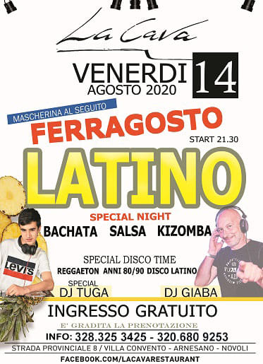 FERRAGOSTO LATINO 2020 - LA CAVA