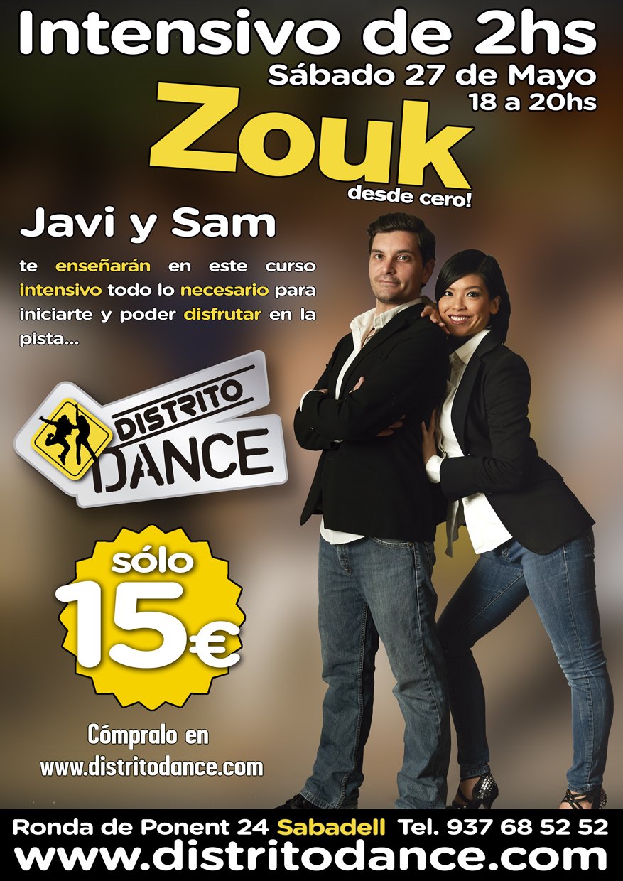 Intensivo de Zouk desde 0 en Distrito Dance