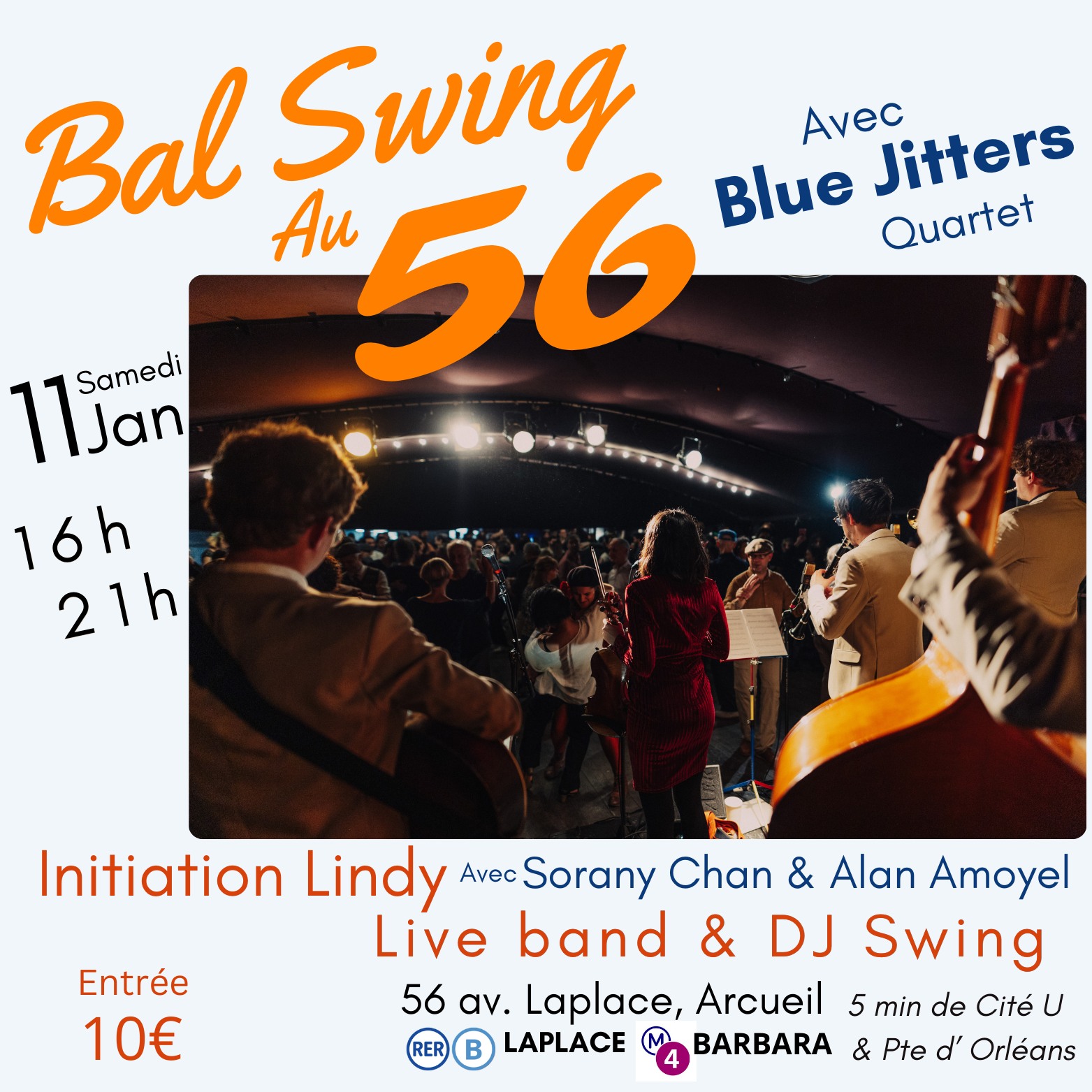 Bal Swing au 56 avec Blue Jitters Quartet #1.