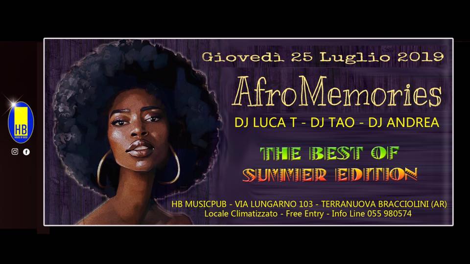 Giov. 25.07 HB DiscoPub AfroMemories Jukebox Latino