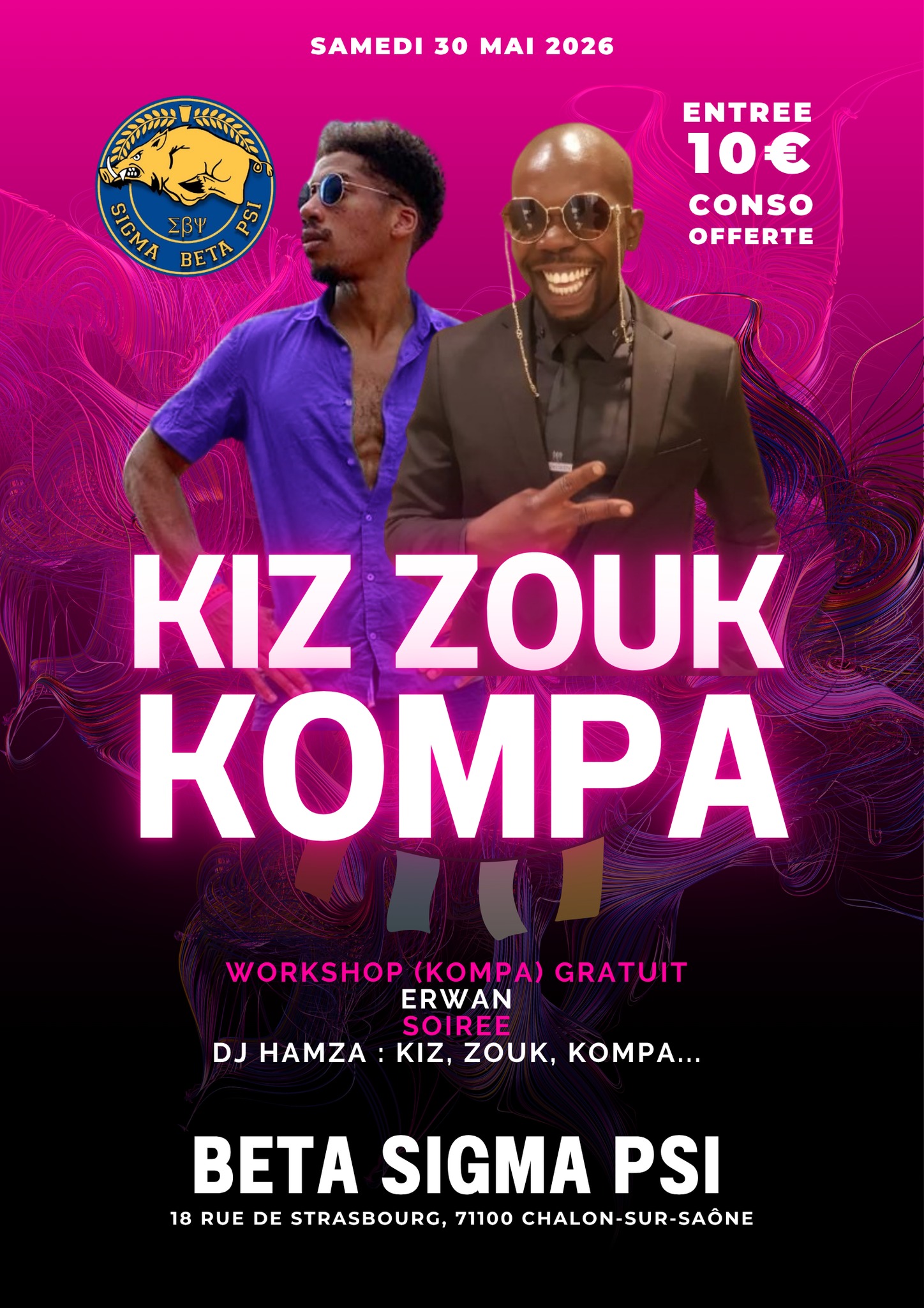 Kiz Zouk Kompa 🔥 - Worskhop (Erwan) - Soirée (Dj Hamza)