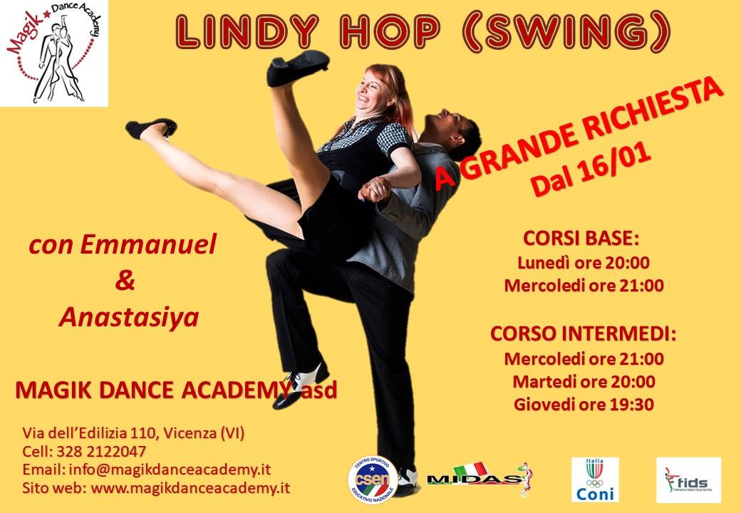 Swing (Lindy Hop) a Vicenza - OPEN DAY 14-01!