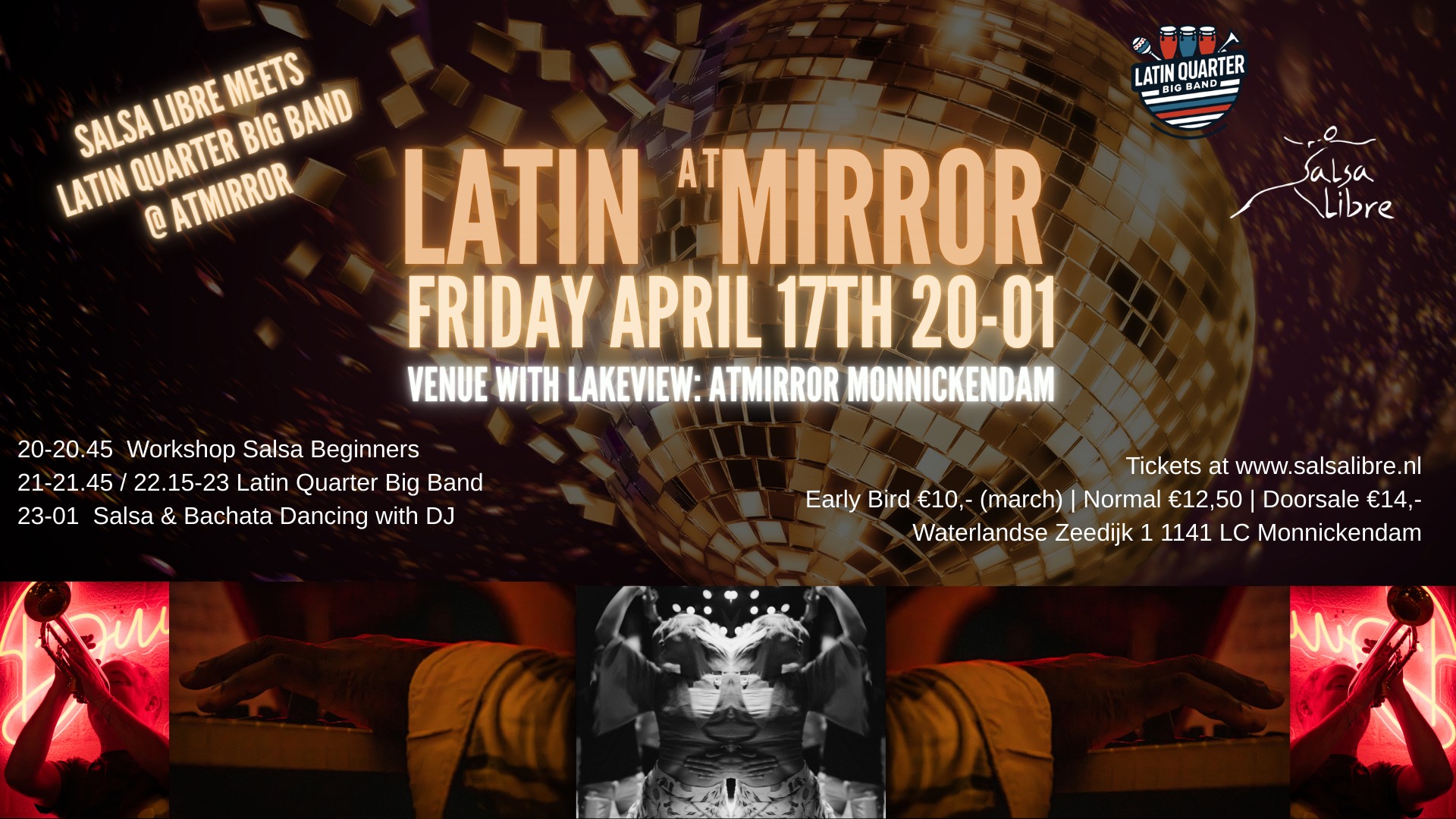 NIEUW! Latin at Mirror - Latin Quarter Big Band meets Salsa Libre