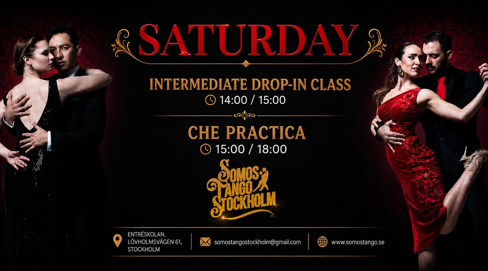 🌟A Full Saturday of Tango: Intermediate Class & CHE Practica🌟