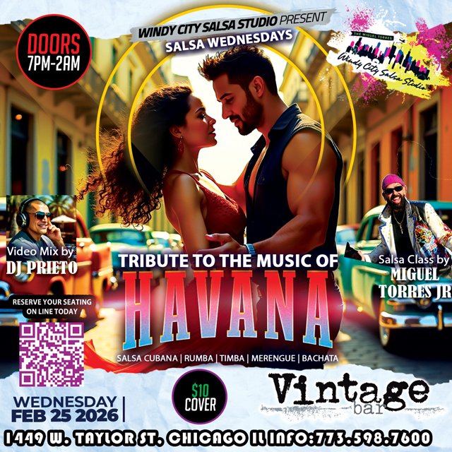 Tribute to Havana Salsa Wednesday @ Vintage Bar π