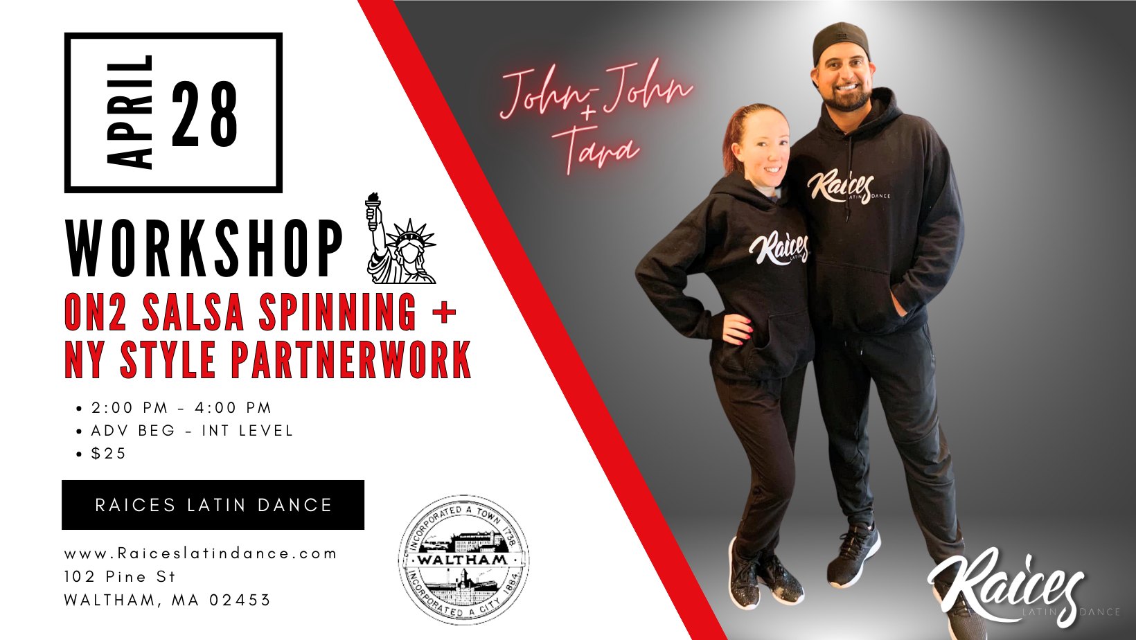 Workshop: On2 Salsa Spinning & NY Style Partnerwork
