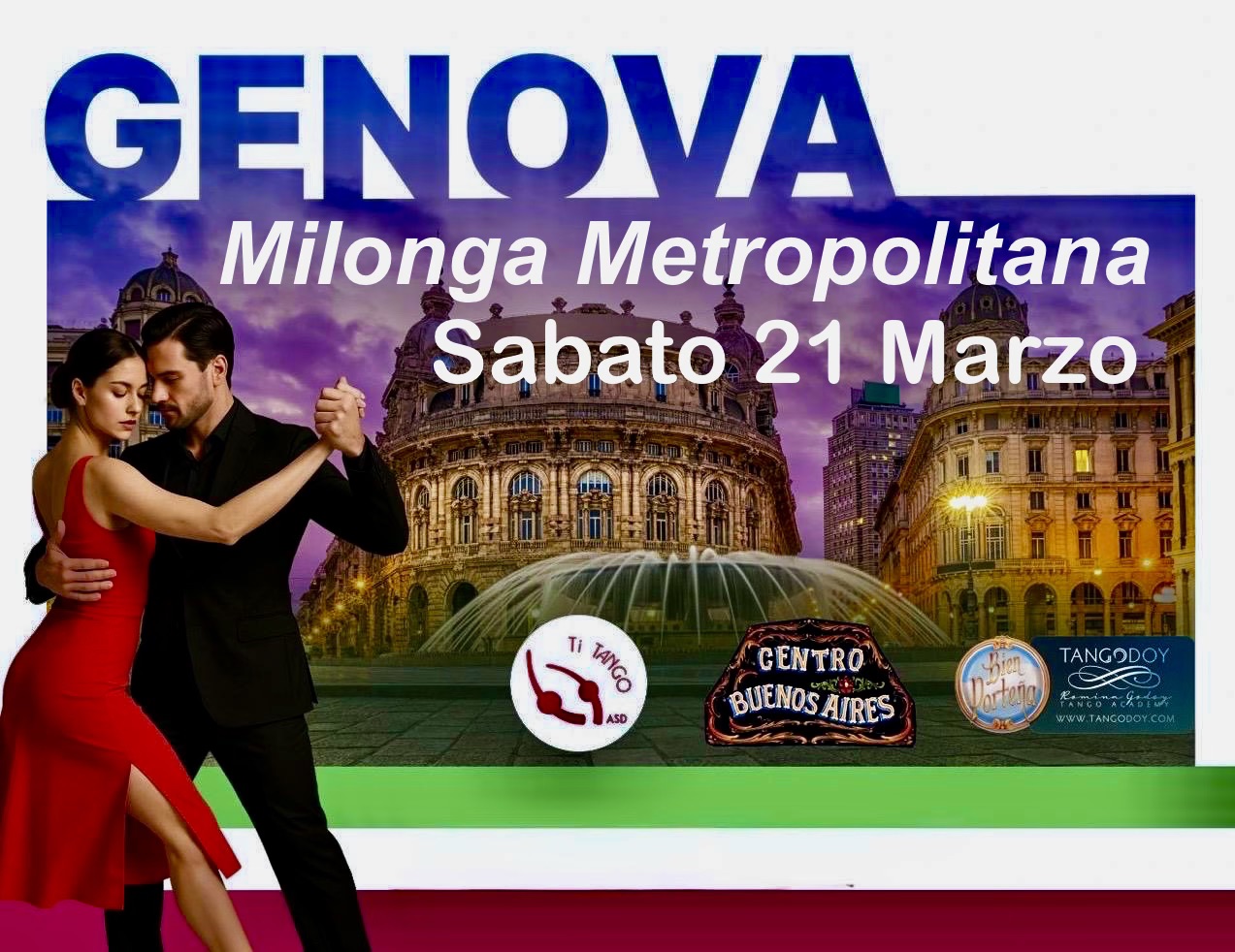 Milonga Metropolitana Génova ‼️
