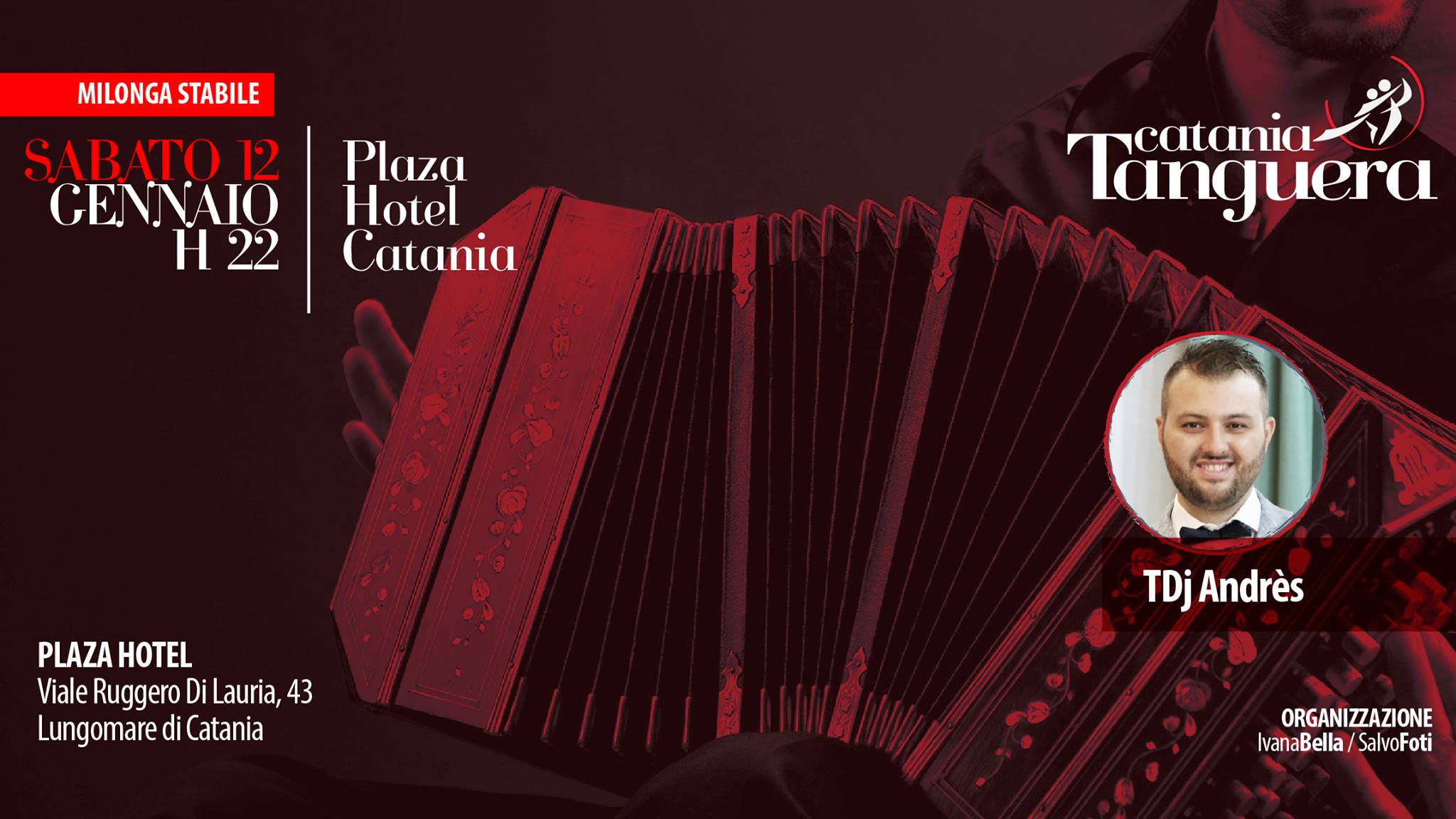 Catania Tanguera La Milonga - sabato 12 gennaio al Plaza Hotel