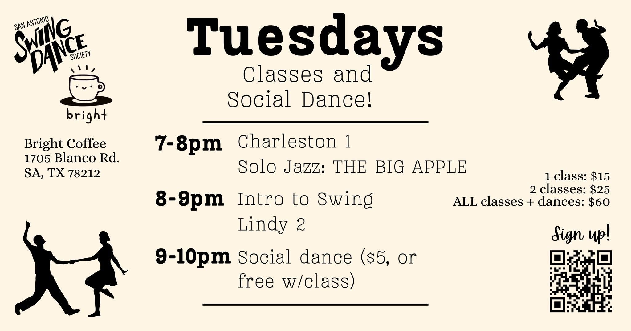 September Swing Dance Classes & Dances