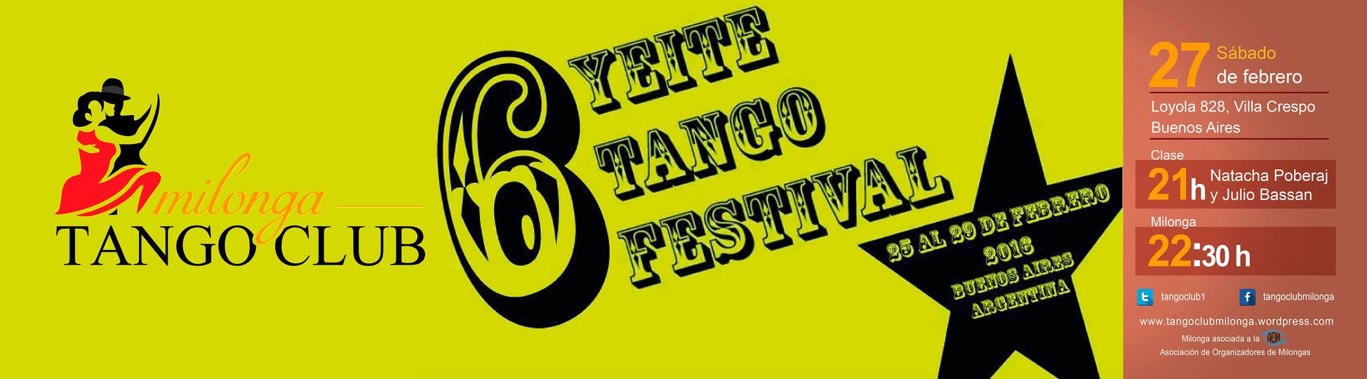Tango Club mes aniversario: ¡sede del Yeite Tango Festival!