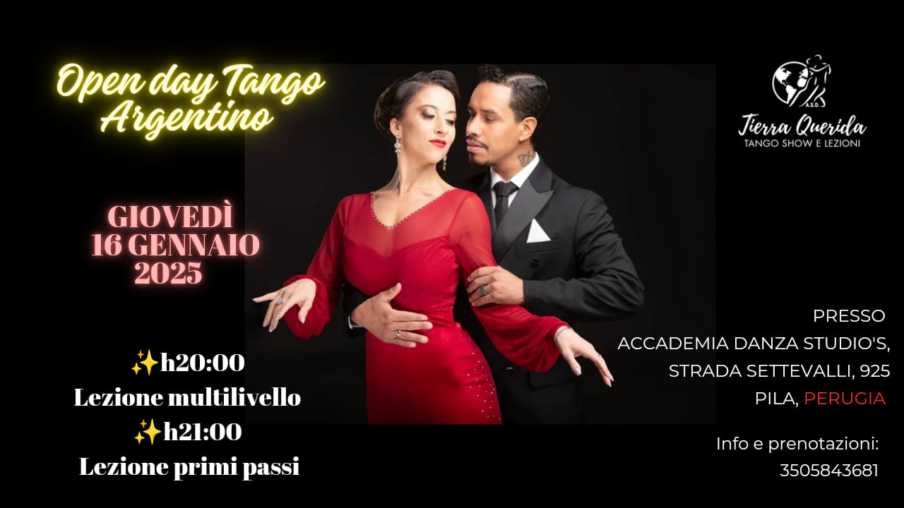 Open day - Tango Argentino a Perugia con i Campioni Europei 2022