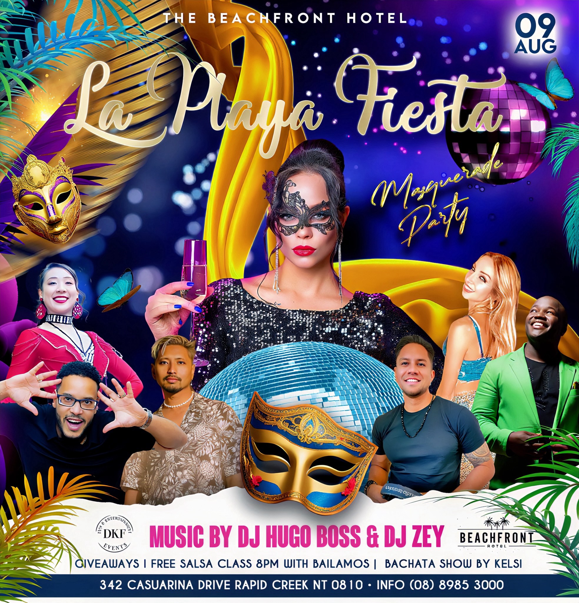 🎭 LA PLAYA FIESTA MASQUERADE PARTY🌴