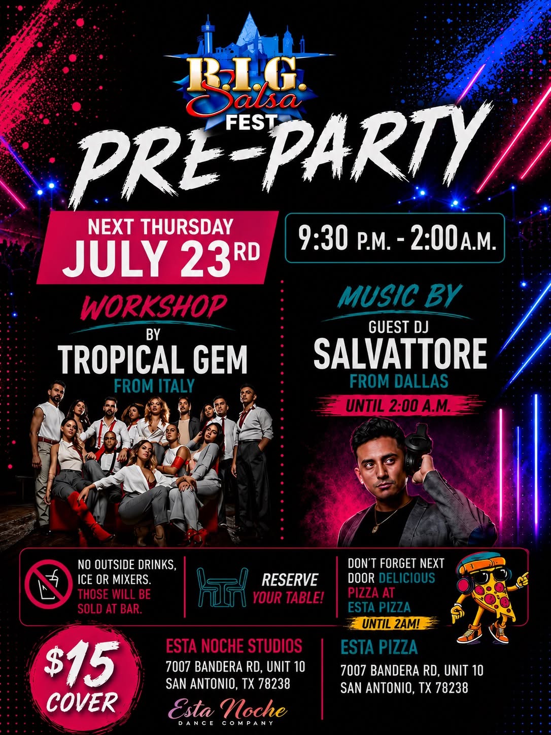 The BIG Salsa Fest 2026 PRE PARTY